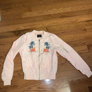pink bomber like jacket